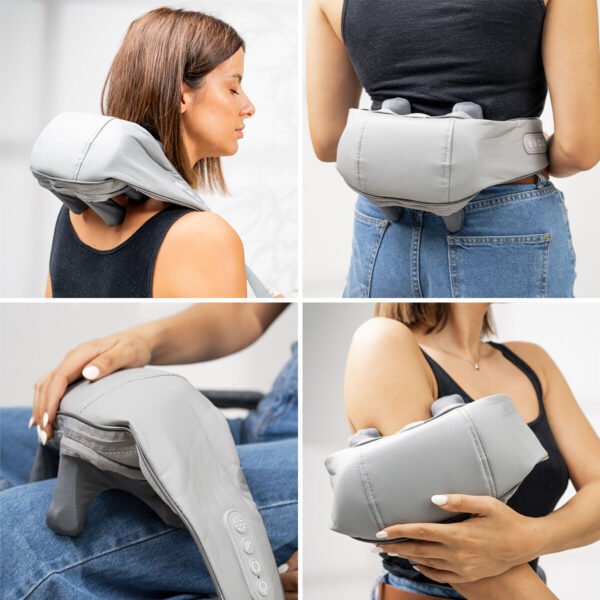 6 Knopen Knedende Massager Voor Nek En Rug "Silax" - Afbeelding 5
